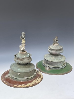 Lot 519 - Railwayana - Railway Staion gas lamps (x2)....