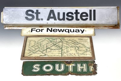 Lot 521 - Railwayana - Signage Cornwall interest, etc....