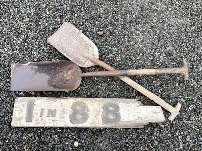 Lot 522 - Railwayana - Firemans' steam shovels and...