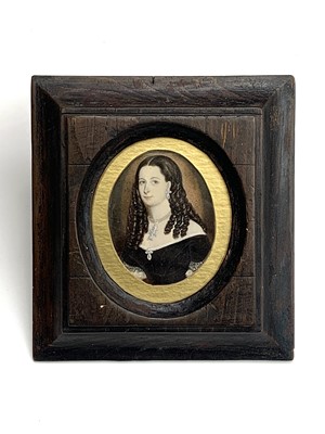 Lot 135 - Portrait Miniature Miss Isabella Parker An...