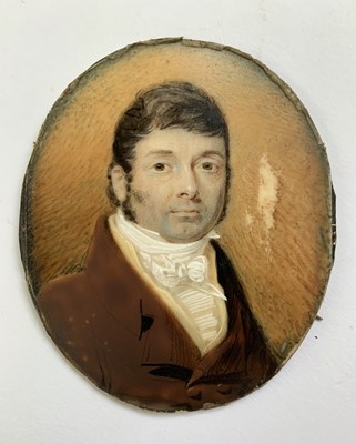 Lot 137 - Portrait miniature An early 19th century...