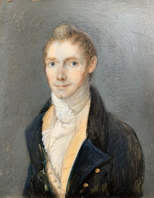 Lot 138 - Portrait miniature Portrait of a fair young...