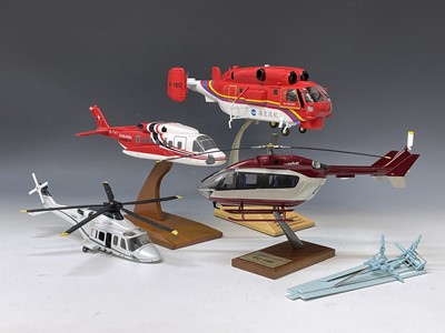 Lot 638 - Large Size Diecast / Plastic Helicopters (x4)....