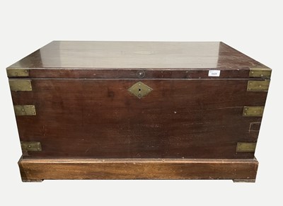 Lot 3229 - A 19th century mahogany and brass bound...