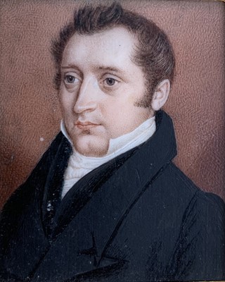Lot 142 - Portrait Miniature A finely painted portrait...