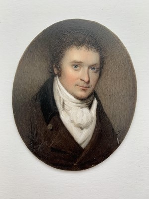Lot 144 - Portrait Miniature A finely painted portrait...