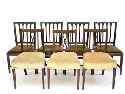 Lot 3048 - A set of four Regency mahogany dining chairs...