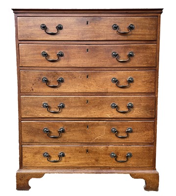 Lot 3109 - An early 19th century mahogany chest of...