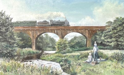 Lot 541 - Railways - Original Artwork by Devon Artist...