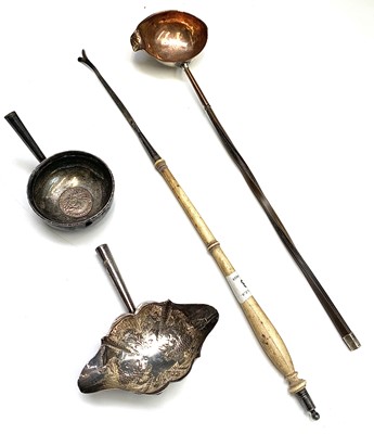 Lot 72 - A turned ivory punch ladle handle, lacking...