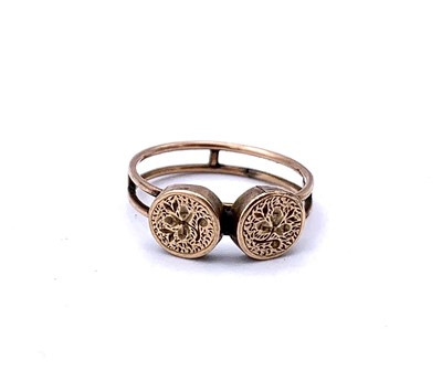 Lot 471 - A Victorian ring 2gm Size Q/R