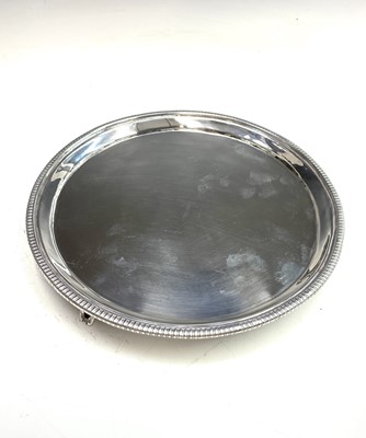 Lot 100 - A George III silver waiter by John Douglas or...