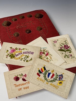 Lot 926 - Postcards. A large period postcard album...