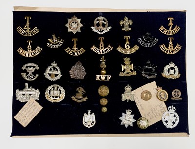 Lot 220 - World War I Volunteer Battalions. A display...