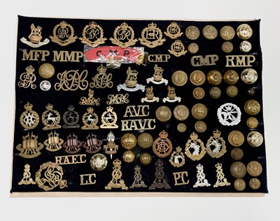 Lot 222 - Corps - 2 & Royal Military Police. A display...