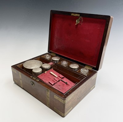 Lot 64 - An early 19th century rosewood and brass bound...