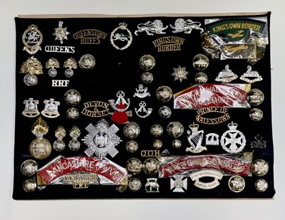 Lot 197 - 1960's Amalgamated Regiments. A display card...