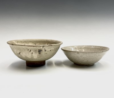 Lot 13 - A Chinese pottery bowl, Ming Dynasty, the...