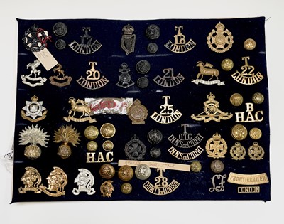 Lot 199 - London Regiments - 1, Artists Rifles, etc. A...