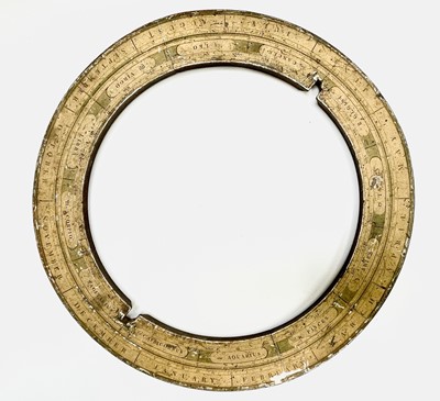 Lot 136 - A late George III printed horizon ring from a...