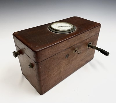 Lot 57 - A Victorian mahogany cased electric shock...