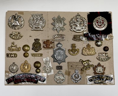 Lot 215 - Canadian Scottish and Armoured Cavalry. A...