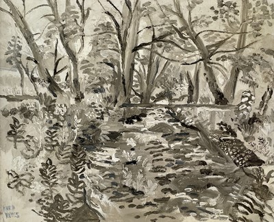 Lot 313 - Fred YATES (1922-2008) Newlyn Backwoods Oil on...
