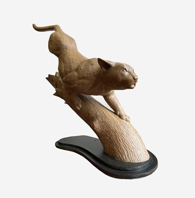 Lot 1023 - Bill PRICKETT (1965) Life-Sized Puma Carving...