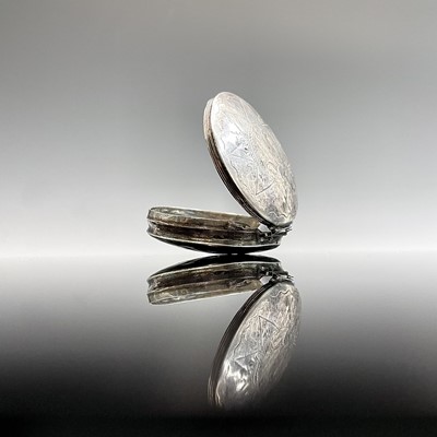Lot 144A - An early 19th-century silver box 53mm diameter...