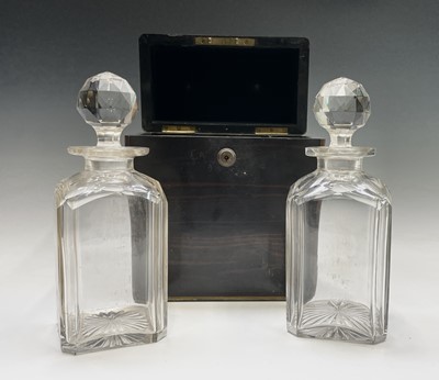Lot 2 - A William IV coromandel wood and brass bound...
