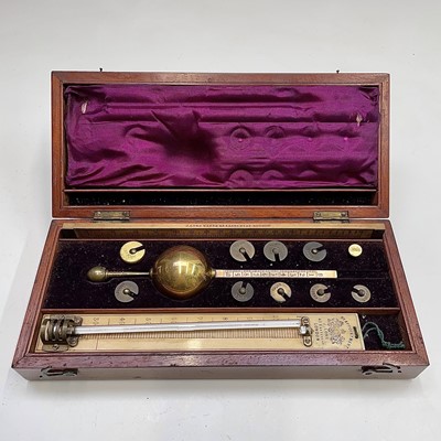 Lot 46 - A Sike's Hydrometer, by J Long, London, the...