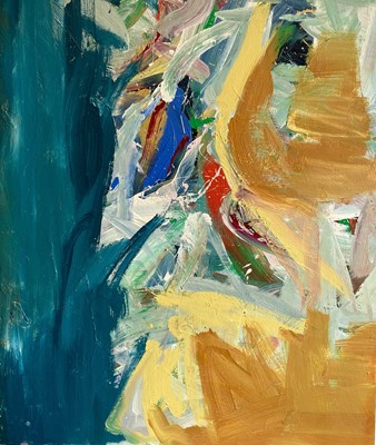 Lot 23 - Colin FREEBURY (1946) Vertical Turquoise Oil...