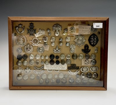 Lot 242 - Volunteer Battallions. Comprising a board...