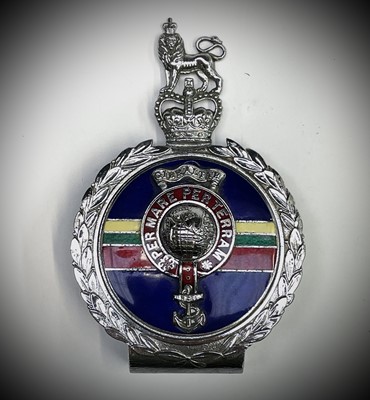 Lot 252 - Royal Marines Car Badge. A Yorkshire Tea tin...