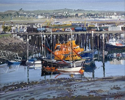 Lot 39 - Bernard EVANS (1929) The Lifeboat at Newlyn...