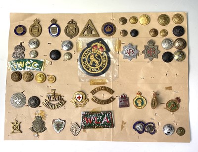 Lot 263 - Military Auxiliary Services. A display card of...