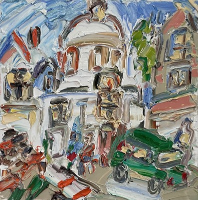 Lot 168 - Sean HAYDEN (1979) Market Jew street Oil on...