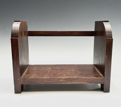 Lot 45 - A Glasgow School Arts and Crafts mahogany book...