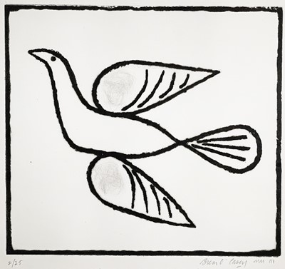 Lot 8 - Breon O'CASEY The Bird Etching Signed, dated...
