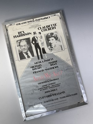 Lot 931 - Rex Harrison - 1984 Theatre Royal Haymarket...