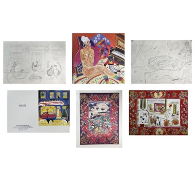Lot 1000 - PONKLE (1934) A quantity of loose sketches,...