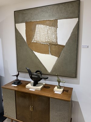 Lot 19 - Sandra BLOW (1925-2006) No. Five Indigo Mixed...