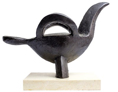 Lot 10 - Breon O'CASEY (1928-2011) Handle Bird Bronze...