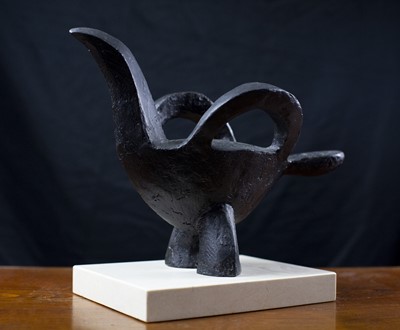 Lot 10 - Breon O'CASEY (1928-2011) Handle Bird Bronze...