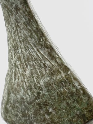 Lot 79 - Breon O'CASEY (1928-2011) Green Bird Bronze...