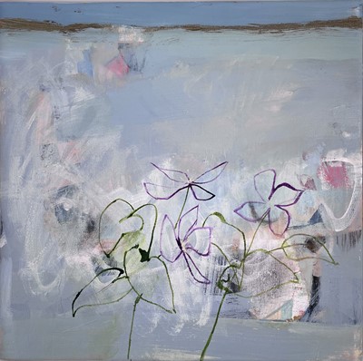 Lot 35 - Simon POOLEY (1955) Clematis Mixed media on...