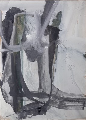 Lot 40 - Tony SHIELS (1938) Abstract Gouache Signed and...