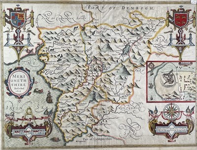 Lot 668 - JOHN SPEED. 'Merionethshire Described 1610.'...