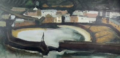 Lot 22 - Jack PENDER (1918-1998) Empty Harbour Oil on...