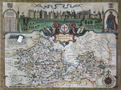 Lot 681 - JOHN SPEED. 'Barkshire Described.' Hand...